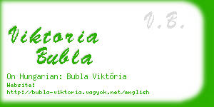 viktoria bubla business card